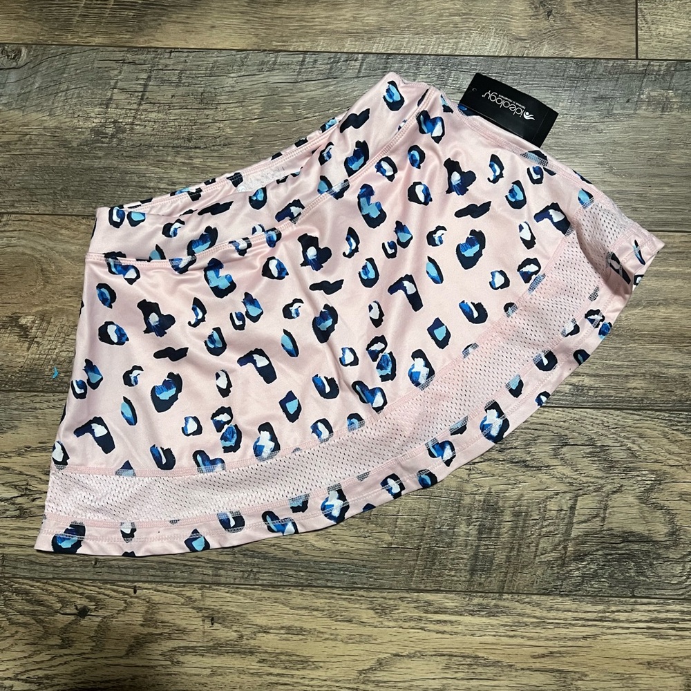 Girls Ideology Medium Skort Skirt Leopard Pink NEW
